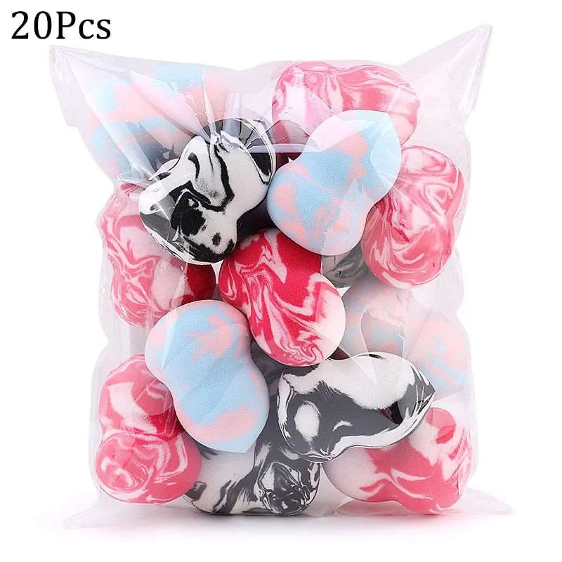 10/20 Pcs Soft Mix Color Makeup Sponge Face Beauty Cosmetic Powder Puff  For Foundation Cream Concealer Make Up Blender Tools