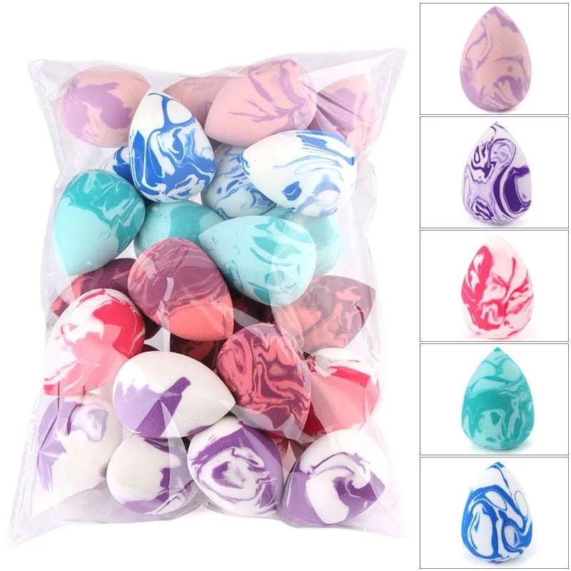 10/20 Pcs Soft Mix Color Makeup Sponge Face Beauty Cosmetic Powder Puff  For Foundation Cream Concealer Make Up Blender Tools