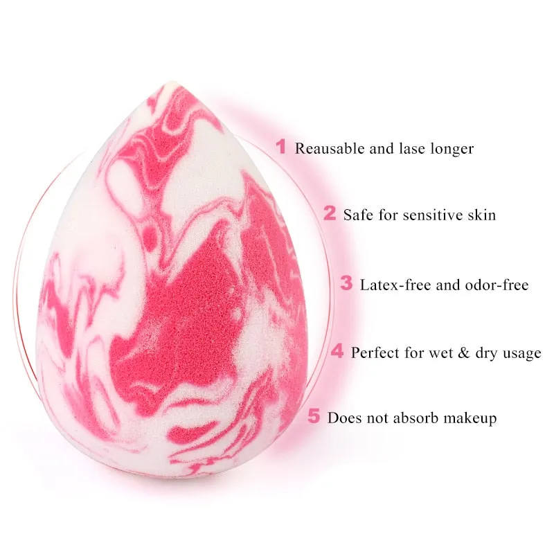 10/20 Pcs Soft Mix Color Makeup Sponge Face Beauty Cosmetic Powder Puff  For Foundation Cream Concealer Make Up Blender Tools