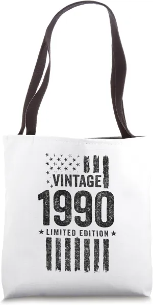 1990 Birthday - Born in 1990 - Limited Edition Vintage 1990 Tote Bag