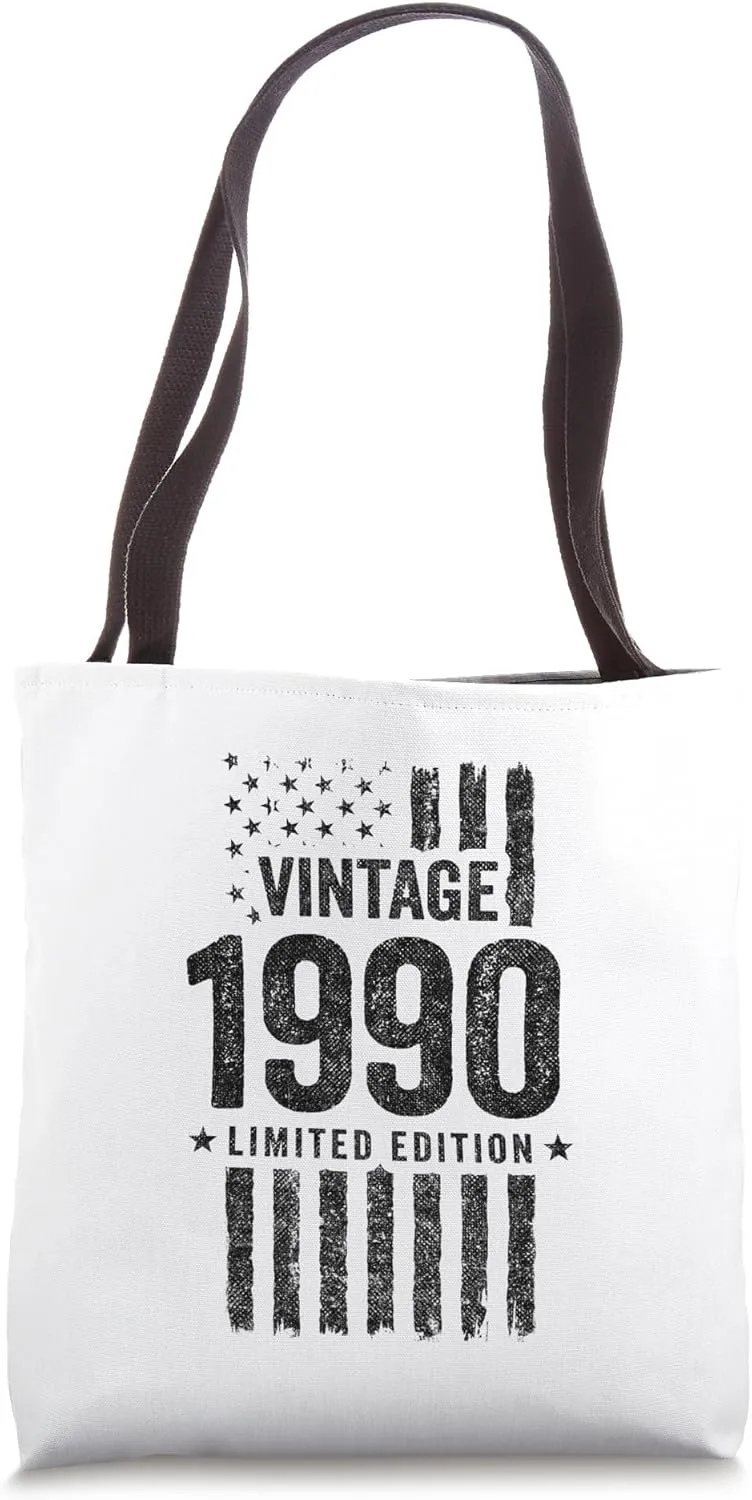 1990 Birthday - Born in 1990 - Limited Edition Vintage 1990 Tote Bag