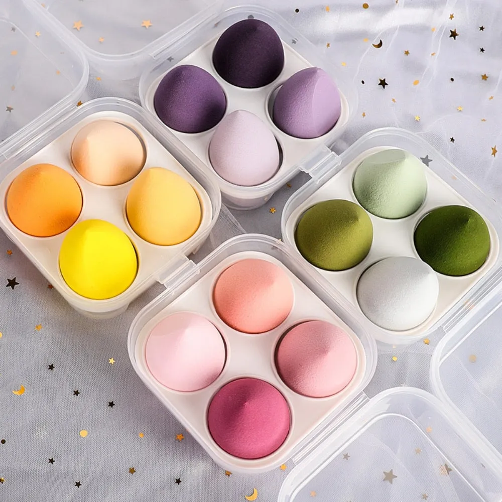 3/4pcs Makeup Blender Beauty Sponge Cosmetic Puff Foundation Powder Puff Makeup Sponges Women Make Up Accessories Beauty Tools