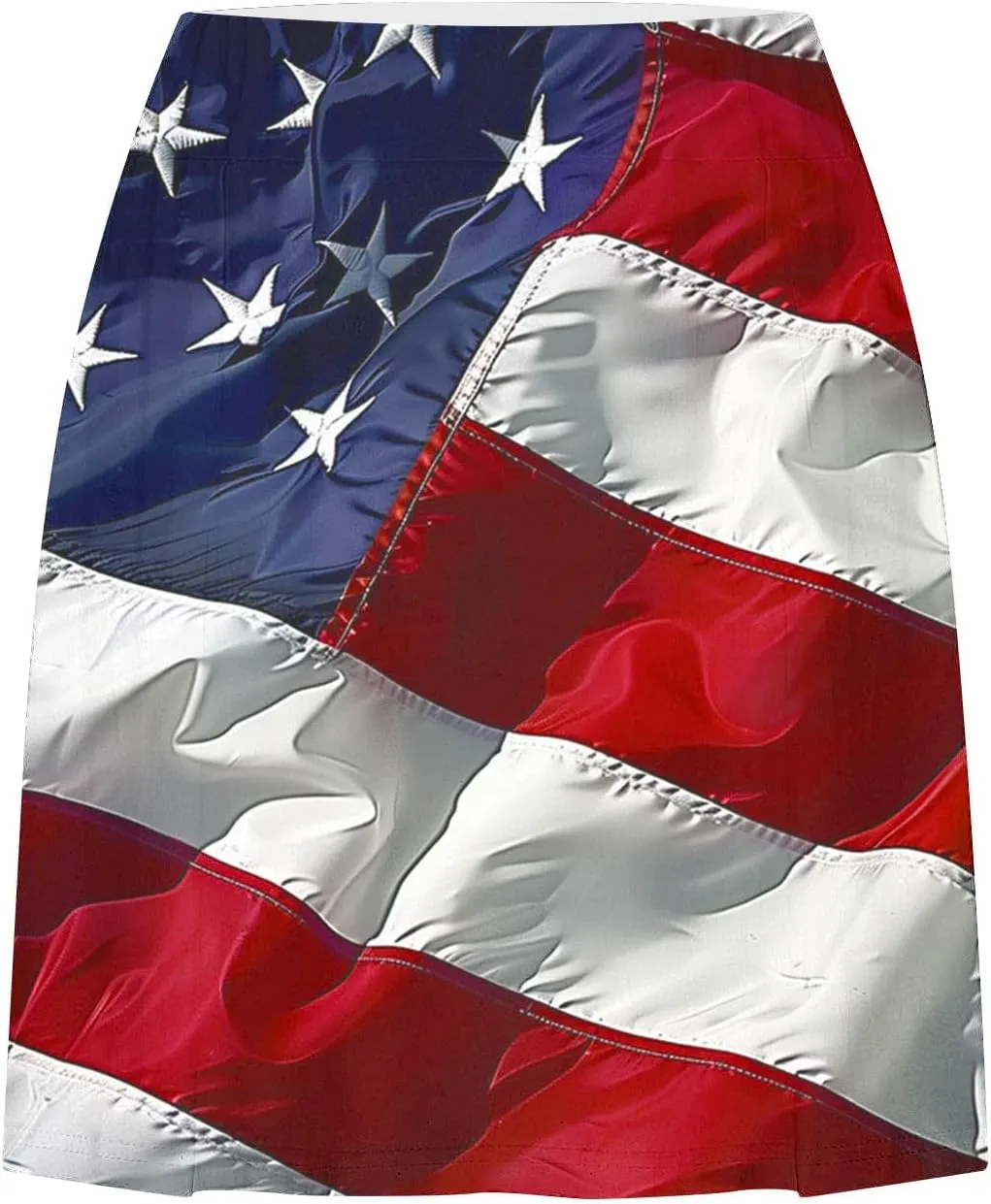 4th of July Skort for Women, Fashion American Flag Print Tennis Shorts High Waisted Elastic Sports Yoga Shorts