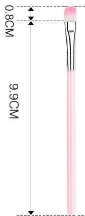 5 makeup brush set, pink and black eye shadow brush, lip brush, blush brush, eyelash brush, makeup brush