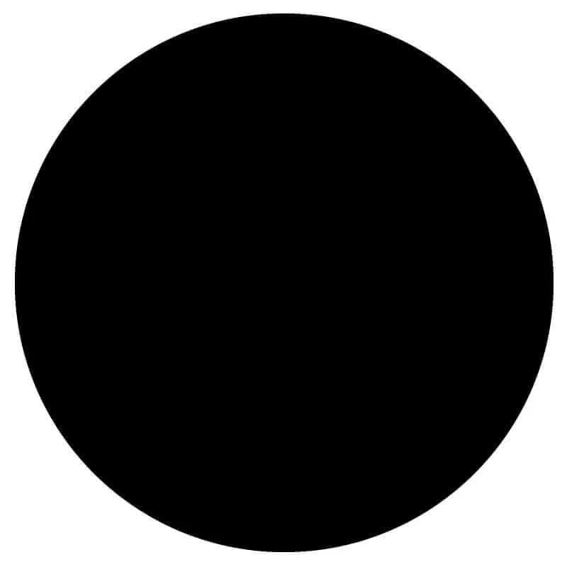 84in. Round Plastic Tablecover - Black