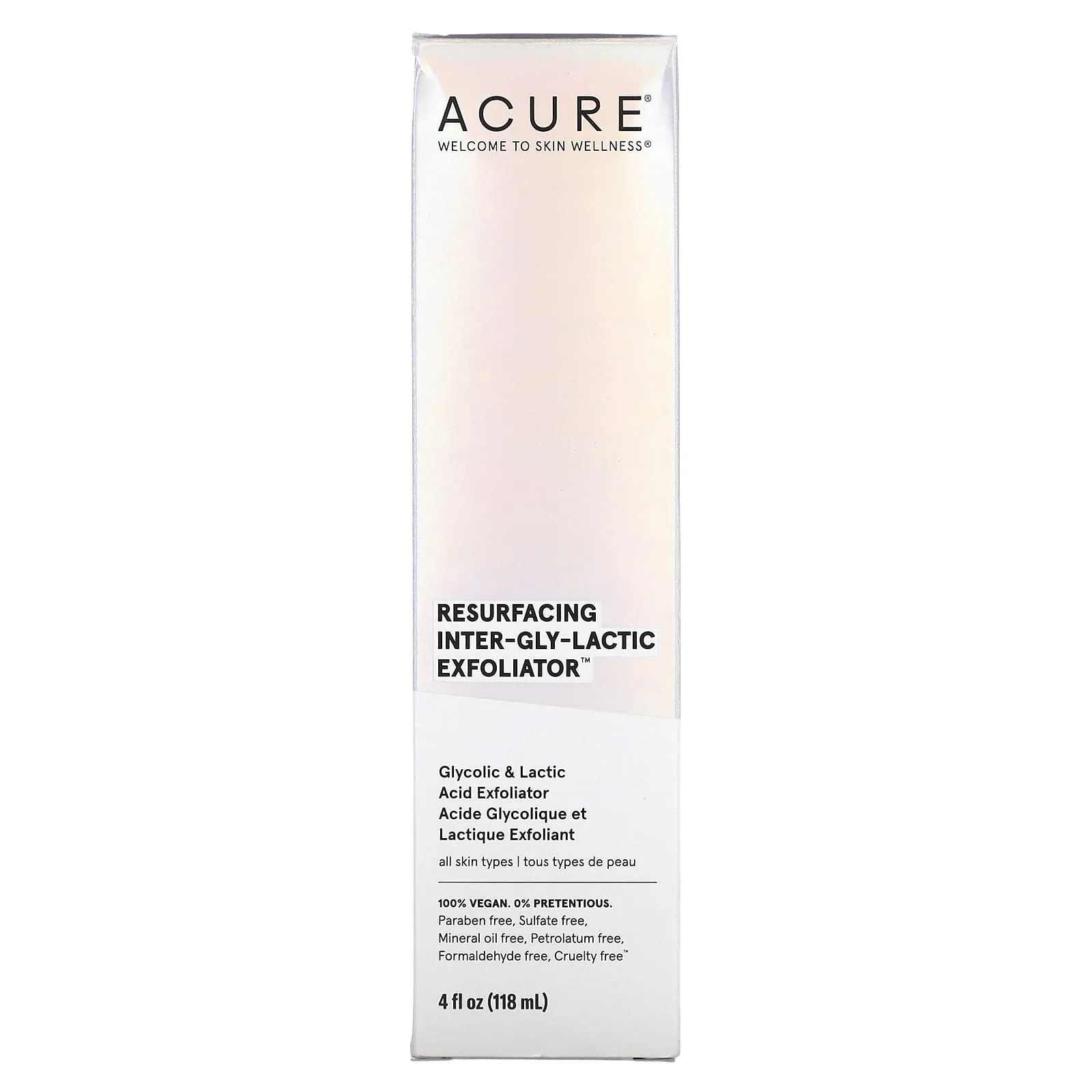 ACURE Lactic Acid Exfoliating Solution, 118 ml