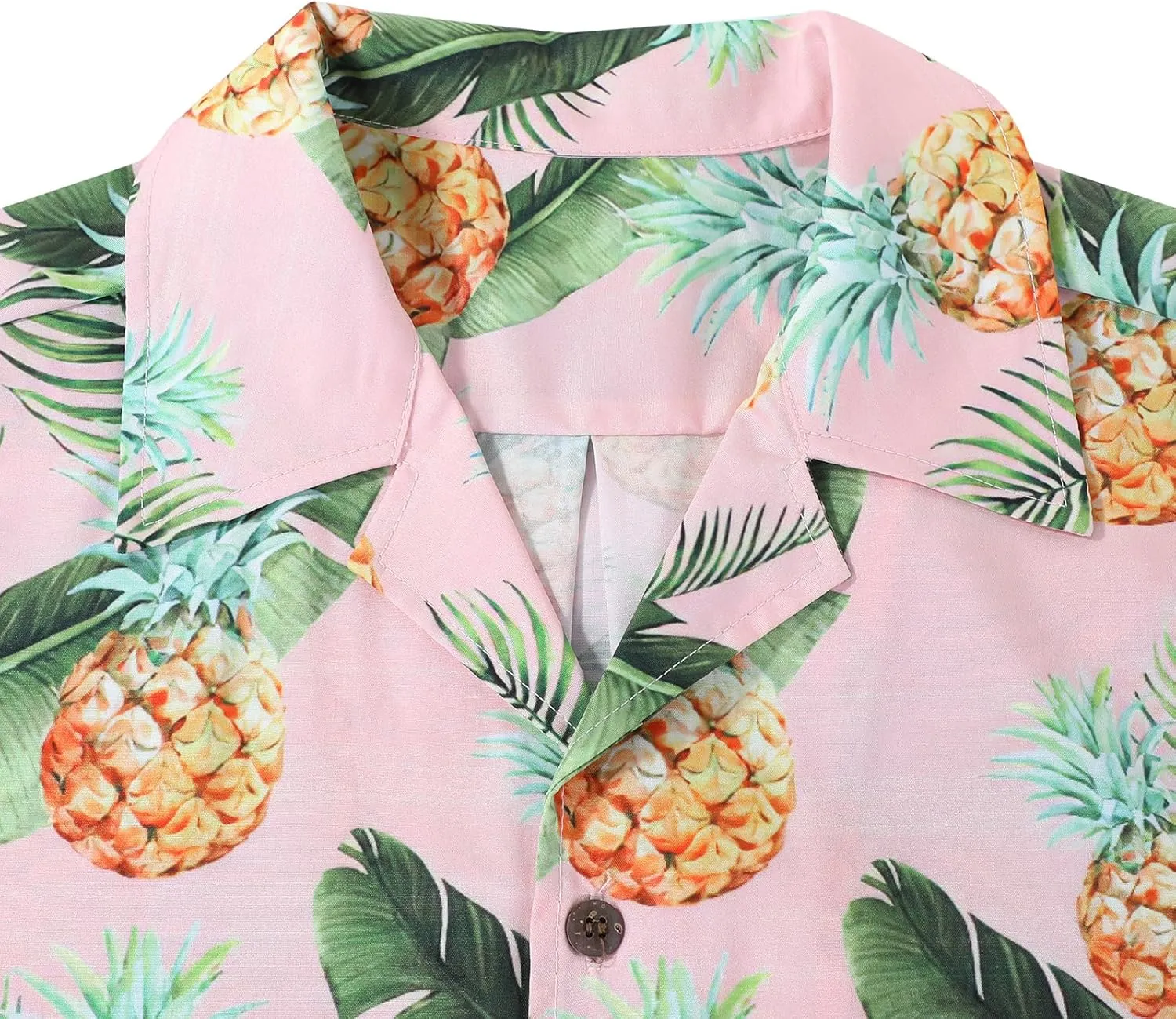 American Trends Hawaiian Shirt for Men Short Sleeve Tropical Beach Shirts Mens Casual Button Down Summer Vacation Wear