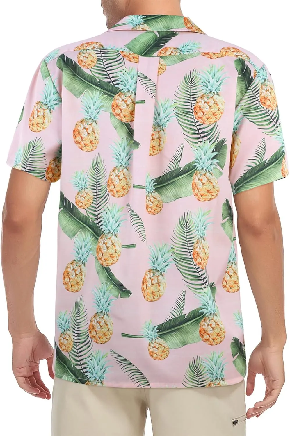 American Trends Hawaiian Shirt for Men Short Sleeve Tropical Beach Shirts Mens Casual Button Down Summer Vacation Wear