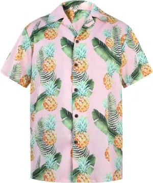 American Trends Hawaiian Shirt for Men Short Sleeve Tropical Beach Shirts Mens Casual Button Down Summer Vacation Wear