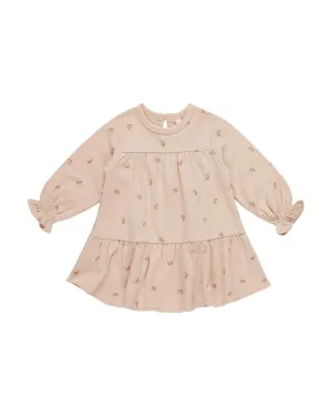Baby Girls Dress | Tiered Jersey- Rainbows | Quincy Mae