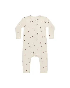 Baby Jumpsuits and Rompers| Ribbed Jumpsuit- Mushroom | Quincy Mae