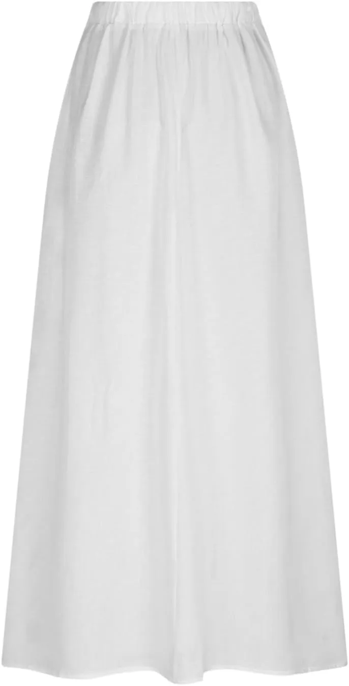 Beach Skirts for Women Fashion Floral Graphic Printed Stretchy Waisted Pleated Skirt Oversized Boho Vacation Skirt