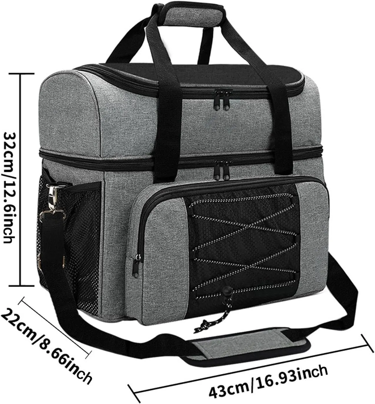 Bowling Ball Bag Bowling Carry Bag Sturdy Professional Lightweight Bowling Tote 2 Balls Bowling Bag for Outdoor Sports Travel