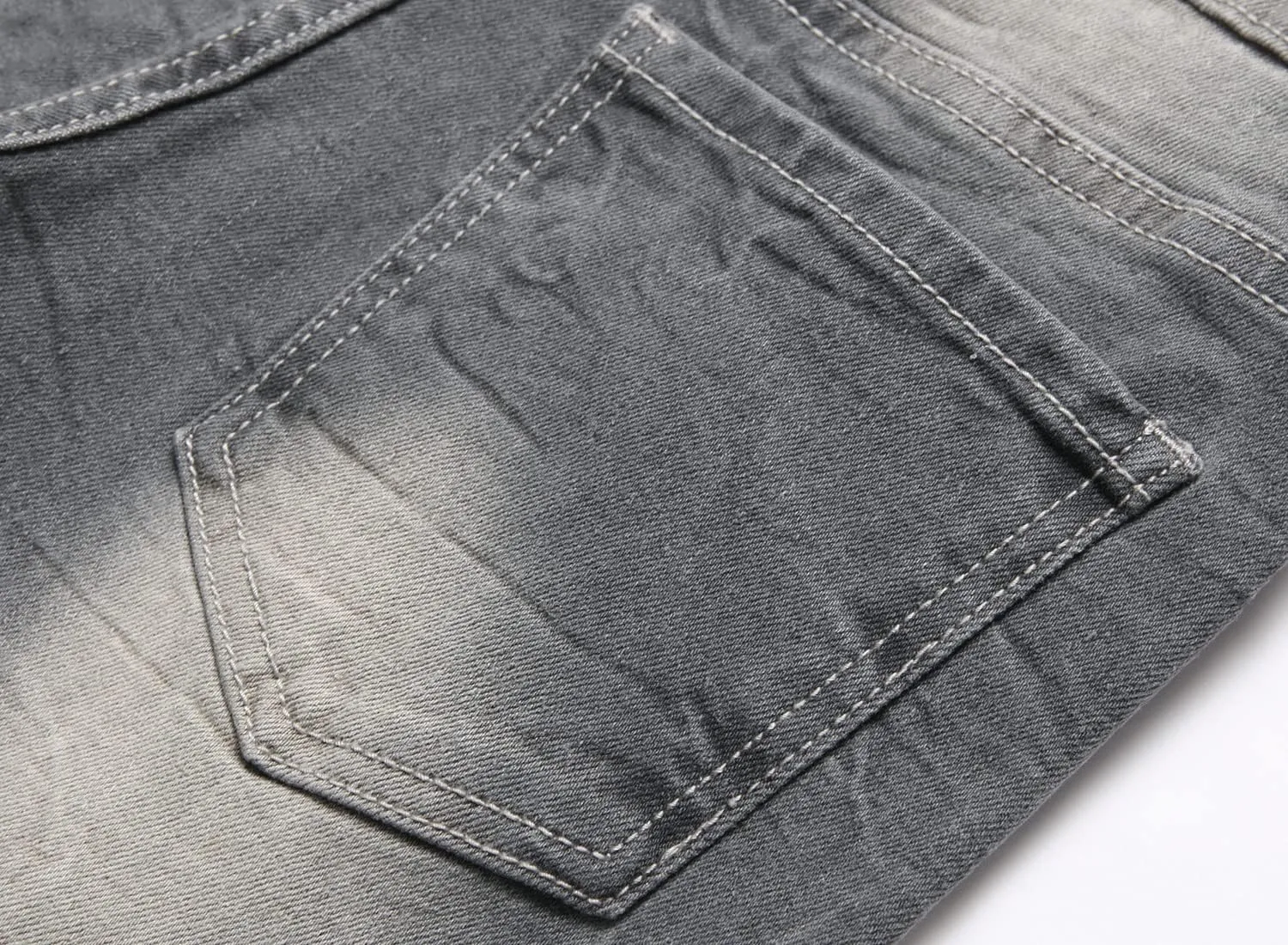 Boy's Skinny Fit Ripped Distressed Stretch Fashion Denim Jeans Pants