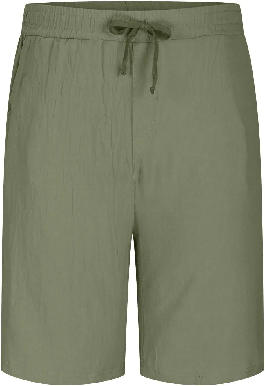 Business Shorts for Men knee-length Stylish Trunks Short Pants Trouser Breathable Slim Fit Straight Trunks Pants