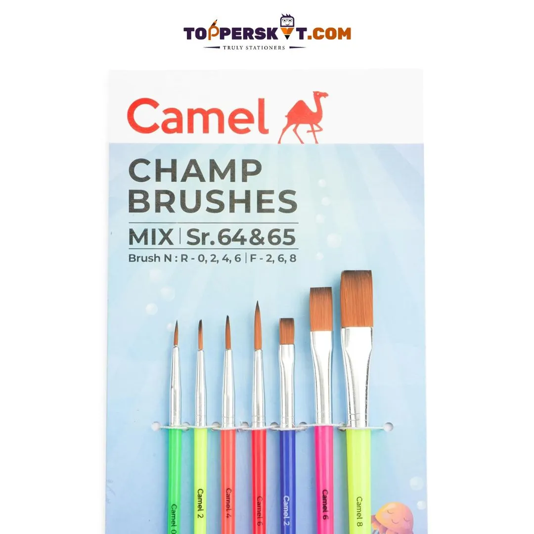 Camel Champ Brushes Mix Set- Sr. 64 & 65 ( Pack of 7 )