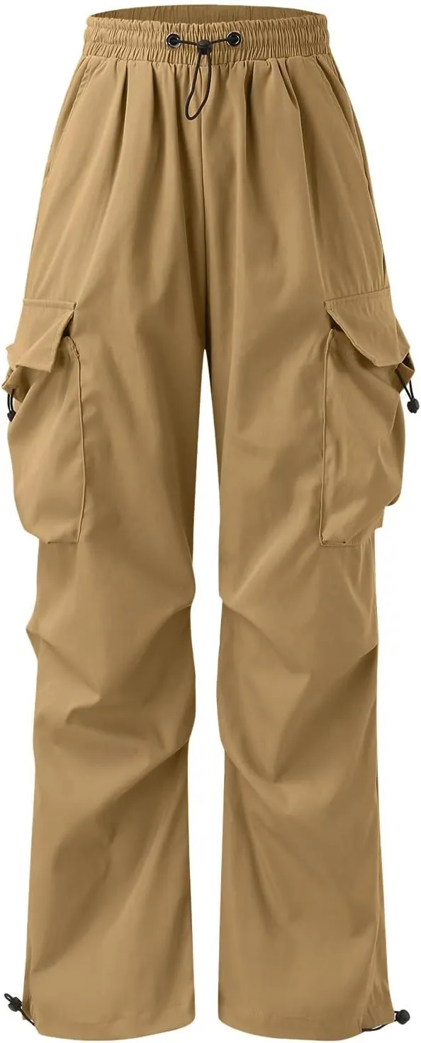 Cargo Pant for Men Casual Work Pant Elasticated Waist Lightweight Outdoor Pants with Pockets
