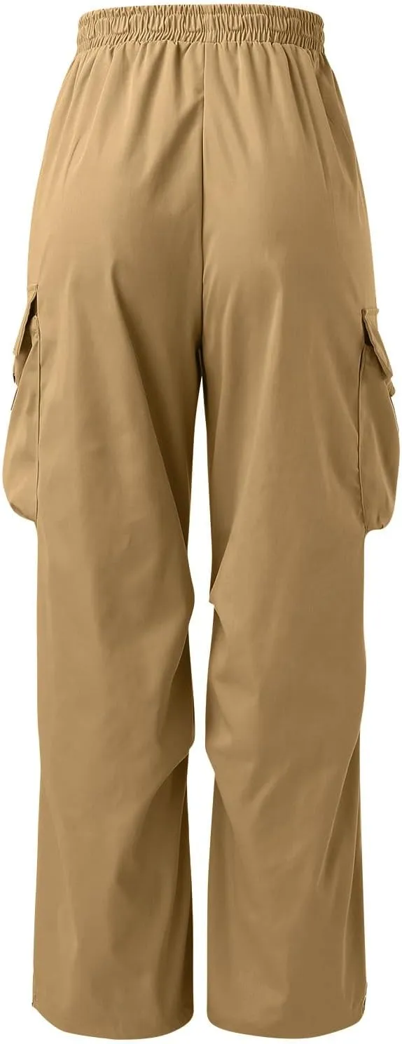 Cargo Pant for Men Casual Work Pant Elasticated Waist Lightweight Outdoor Pants with Pockets