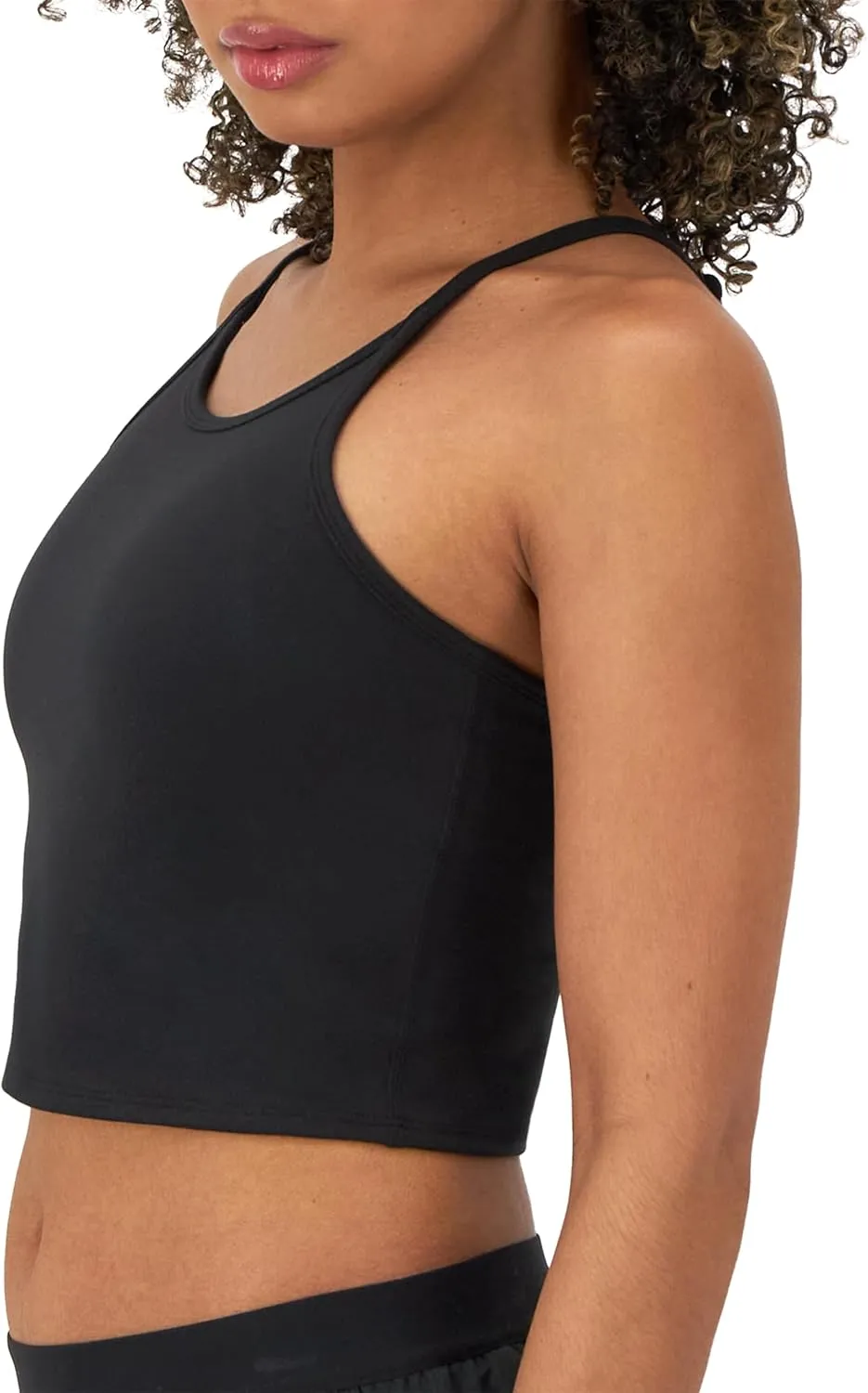 Champion Women's Cami Soft Touch, Longline Cami with Shelf Bra For Women, Anti Odor, Tank Top