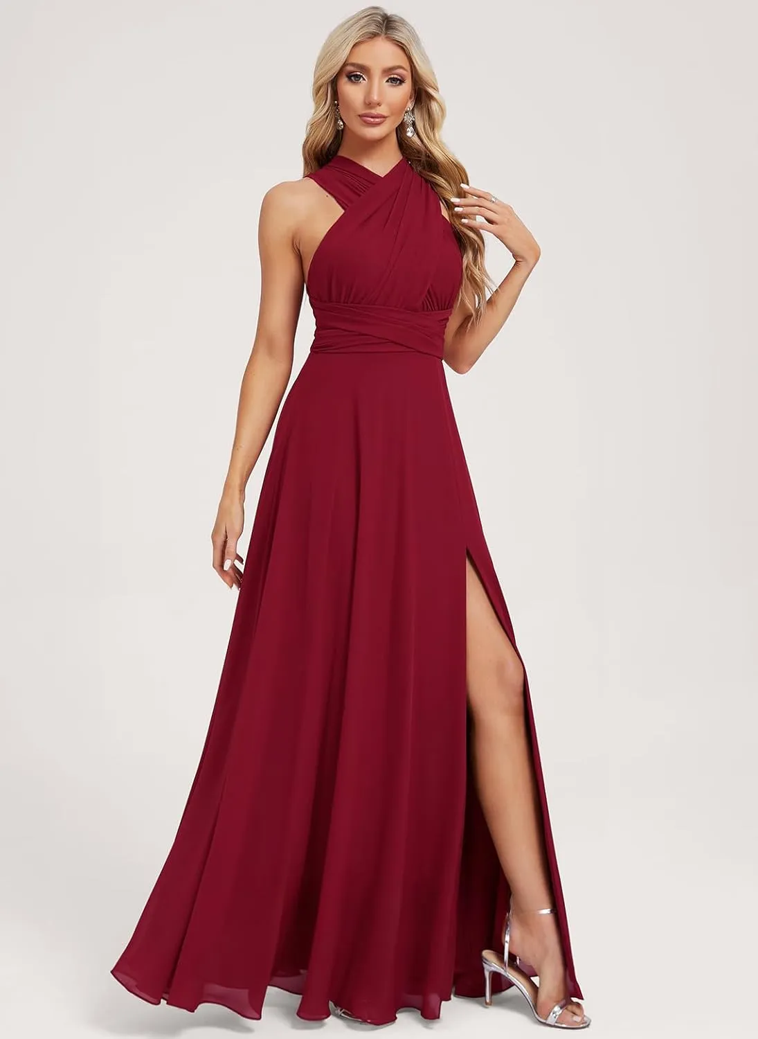 Convertible Bridesmaid Dresses Long Infinity Formal Dress Chiffon Wedding Guest Dress