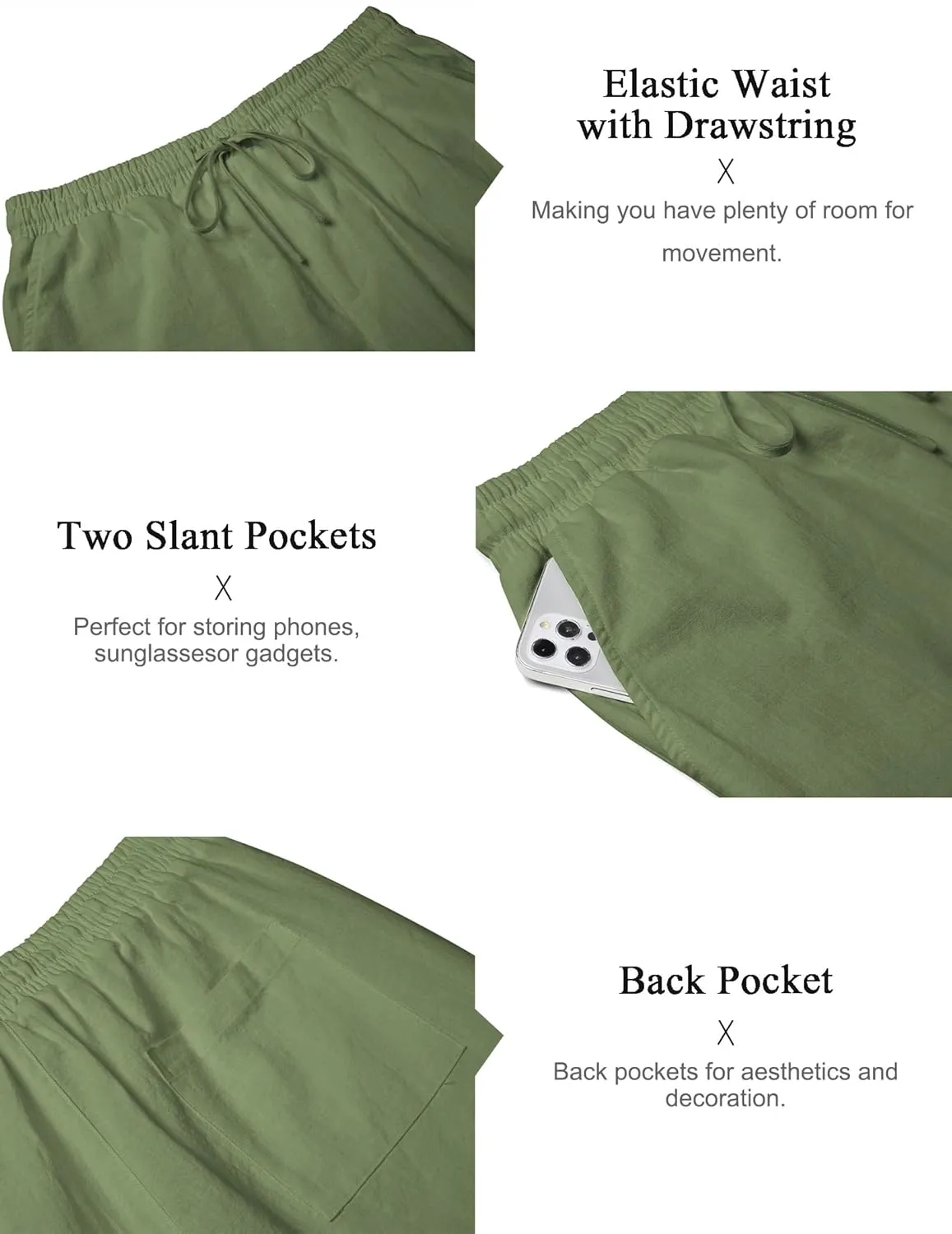 COOFANDY Men's 2 Piece Cotton Linen Sets Summer Beach Outfits Casual Short Sleeve Henley Shirts and Vacation Shorts