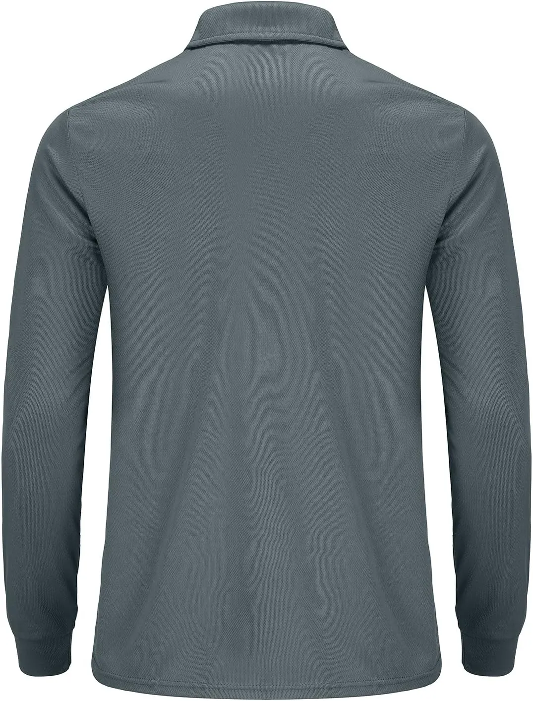 Corna Men's Short Sleeve Polo Shirts L-5XL, UPF 50  Moisture Wicking Casual Performance Dry Fit Golf Shirts