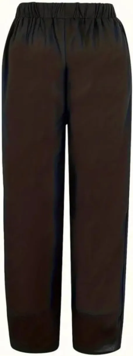 Cotton Linen Pants for Women Wide Leg Elastic Waist Capri Pant Casual Loose Palazzo Cropped Trousers with Pockets