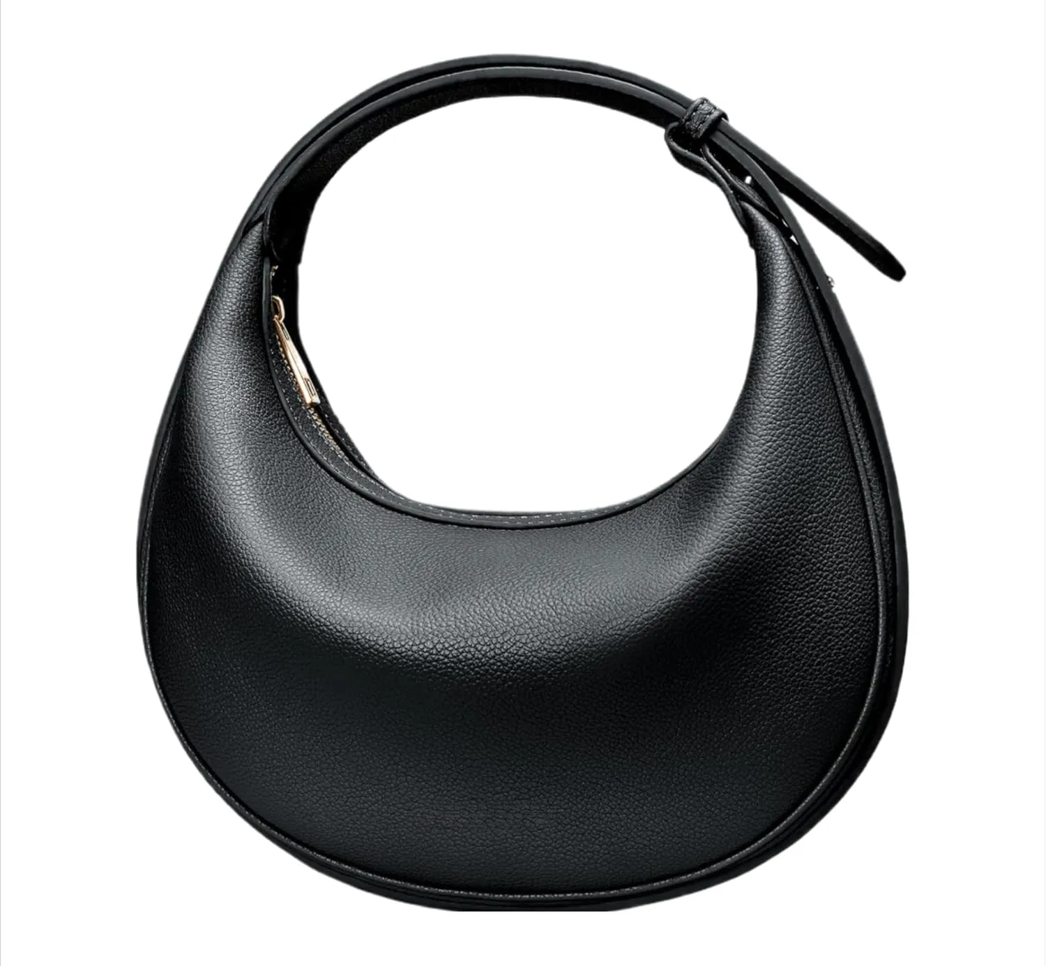 Crescent Shoulder Bag for Women Trendy Crossbody Hobo Purse Genuine Leather for Daily Wear
