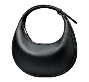 Crescent Shoulder Bag for Women Trendy Crossbody Hobo Purse Genuine Leather for Daily Wear