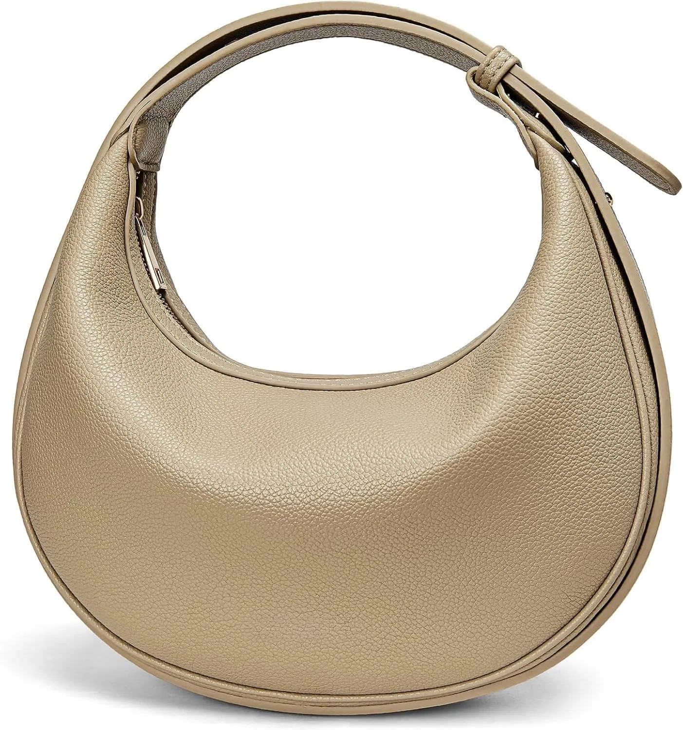Crescent Shoulder Bag for Women Trendy Crossbody Hobo Purse Genuine Leather for Daily Wear
