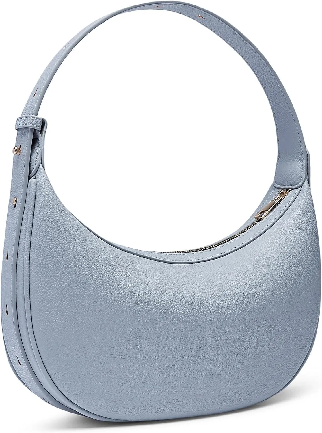 Crescent Shoulder Bag for Women Trendy Crossbody Hobo Purse Genuine Leather for Daily Wear
