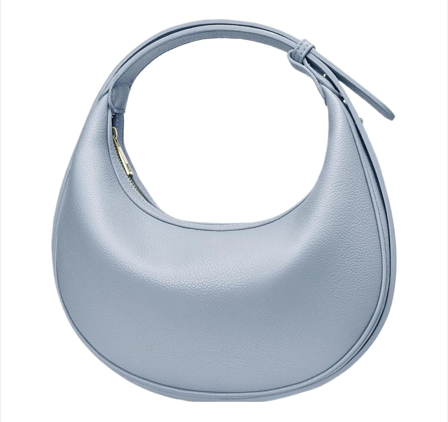 Crescent Shoulder Bag for Women Trendy Crossbody Hobo Purse Genuine Leather for Daily Wear