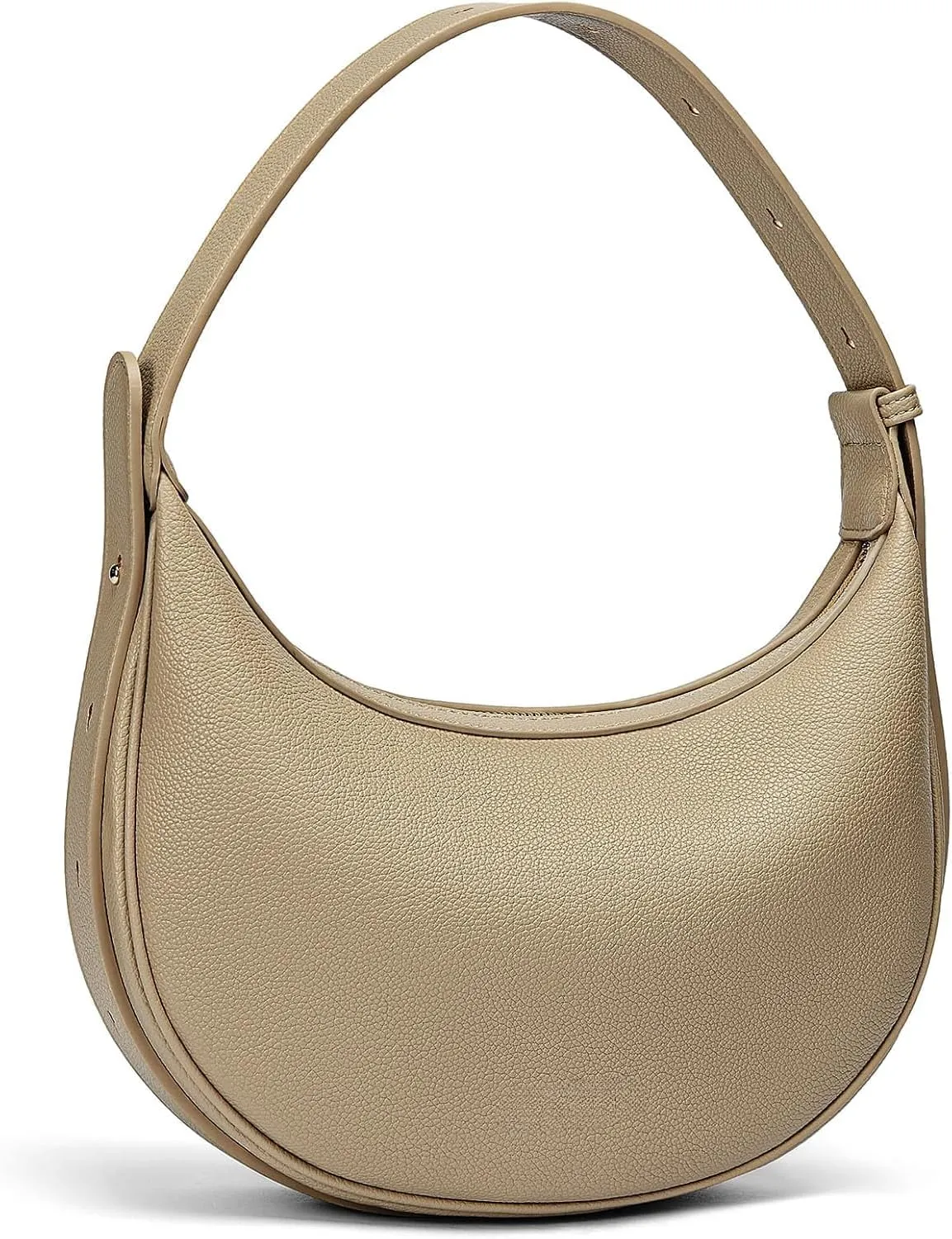 Crescent Shoulder Bag for Women Trendy Crossbody Hobo Purse Genuine Leather for Daily Wear