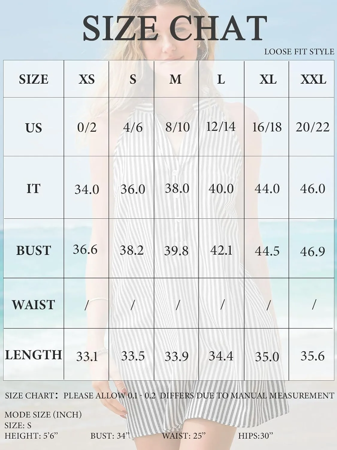 CUPSHE Women Striped Summer Dress Split V Neck Sleeveless Button Up A Line Casual Beach Vacation Holiday Mini Dress