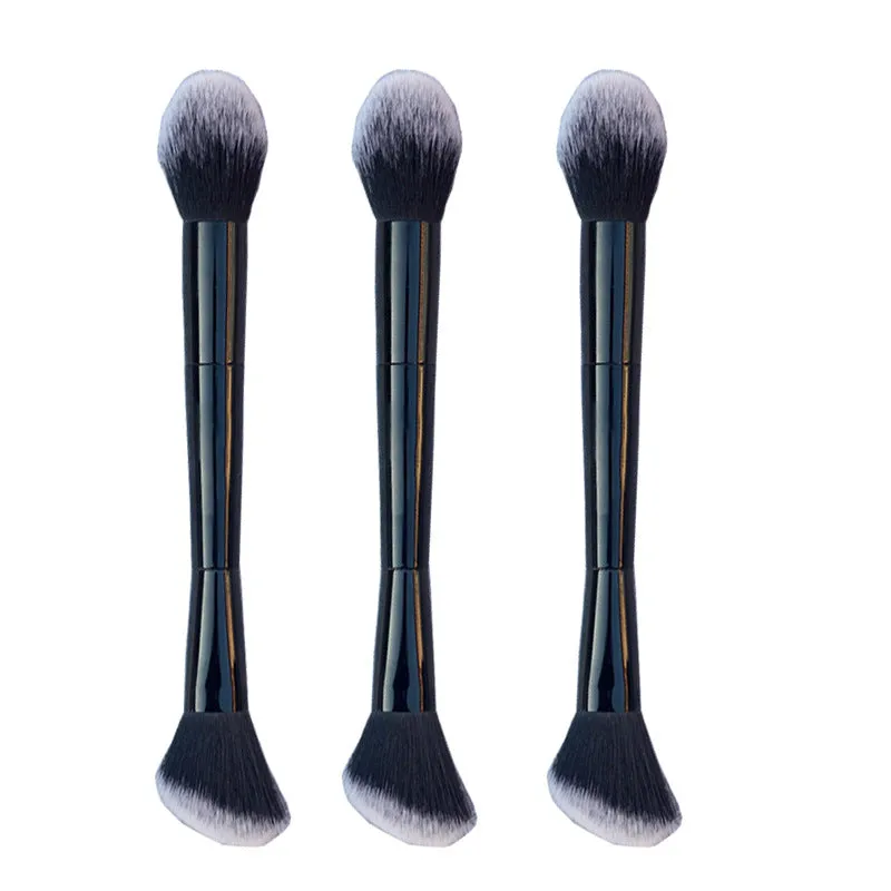 Double Head Makeup Powder Blusher Highlight Brush