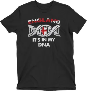England It's in My DNA - Womens Organic Cotton Patriotic T-Shirt