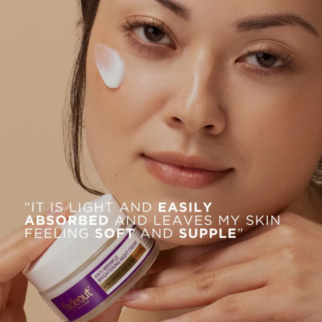 Fade Out Anti Wrinkle Brightening Night Cream with Hyaluronic Acid & Niacinamide 50ml (T)