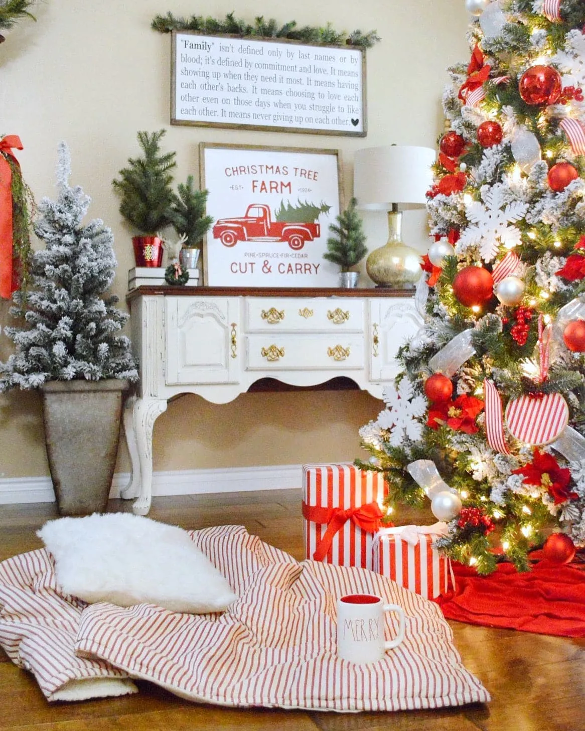 Farmhouse Stripe Throw Blanket