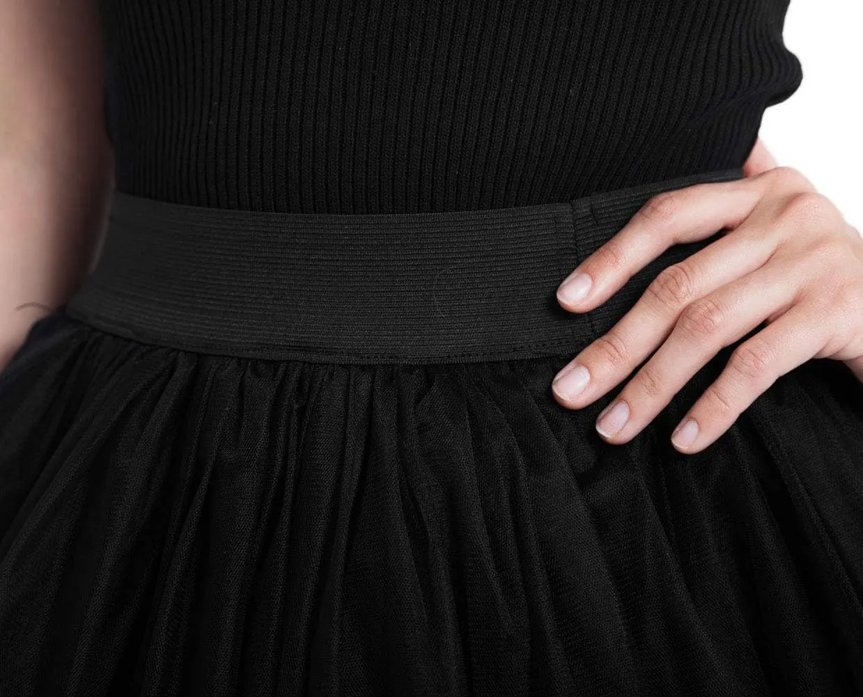 FEOYA Women High Low Tutu Skirts Layered Mesh Tulle Skirt Princess Wedding Evening Prom Dovetail Skirts