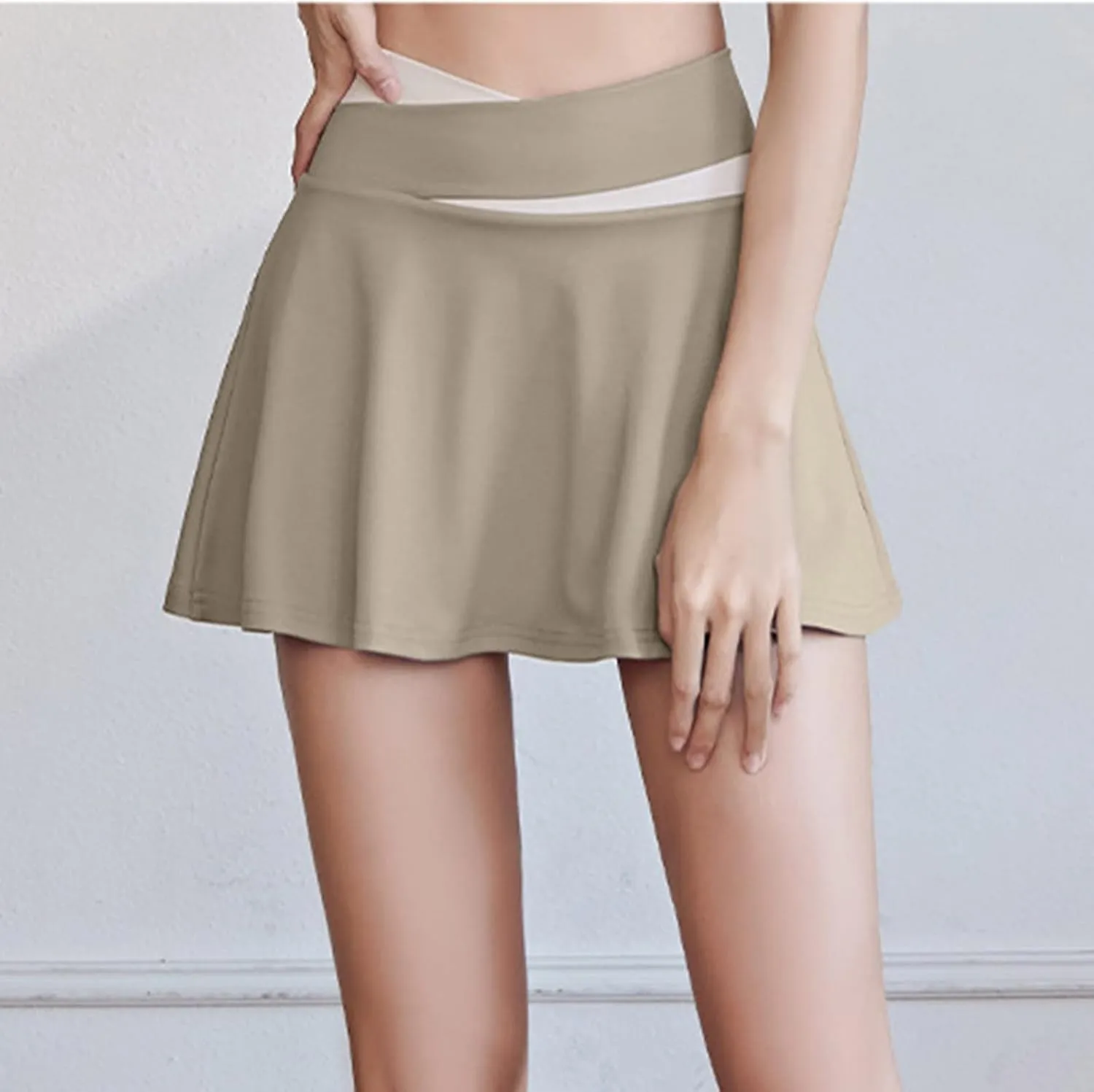 Flowy Skirts for Women High Waisted Solid Color Athletic Ruffle Pleated Skirt Trending Cute Dance Skirts for Tennis