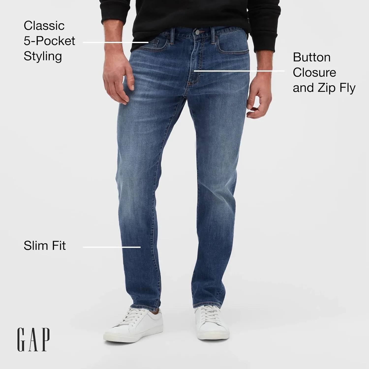 GAP Men's Soft Wear Stretch Slim Fit Denim Jeans