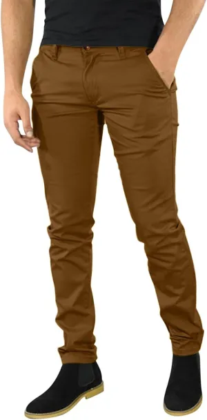 GOKKILRW Mens Chinos Slim Fit Skinny Dress Pants Flat Front Stretch Business Work Tapered Pants Comfy Casual Solid Golf Pants