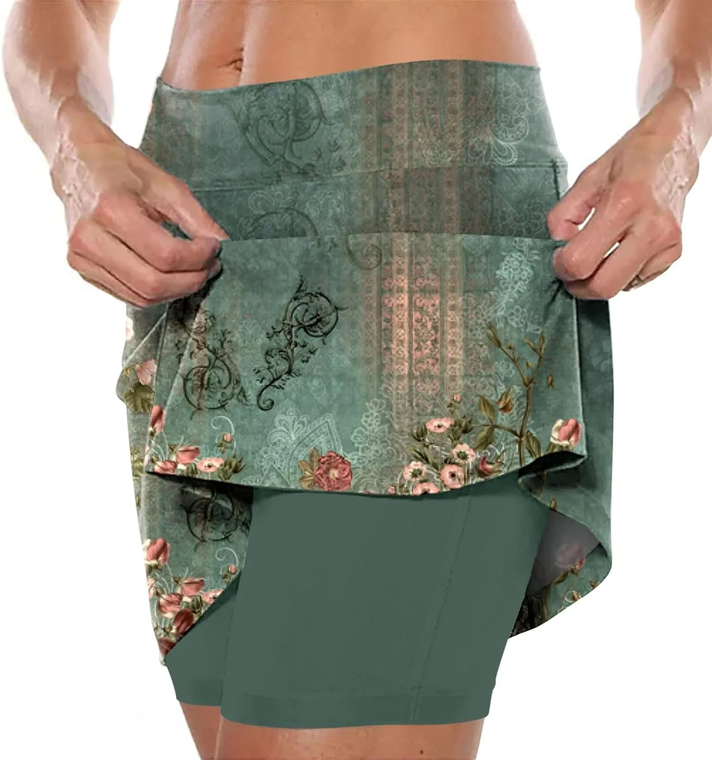 Golf Skirts for Women 18 inch Length Workout Shorts Women Longer Inseam Plus Size Shorts for Women 3X