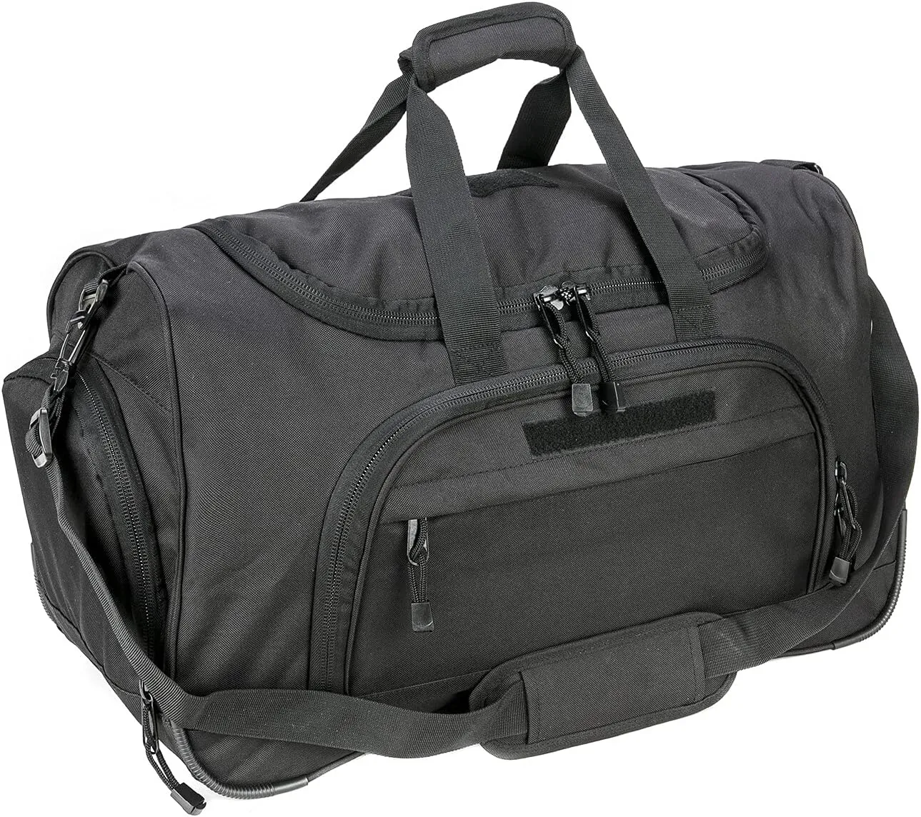 Greencity Gym Bag Travel Duffel Bag Sports Tote Tactical Army Weekender Work Out Bags for Women & Men Lightweight Waterproof Shoe Pocket,Black 21.2 Inch