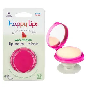 Happy Lips Lip Balm W/Mirror Watermelon
