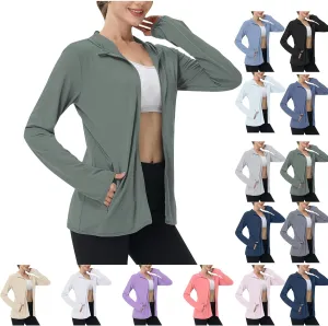 Hoodies for Women UPF 50  Sun Protection Shirts Lightweight Long Sleeve Sun Hoodie Jacket with Pockets for Hiking Outdoor