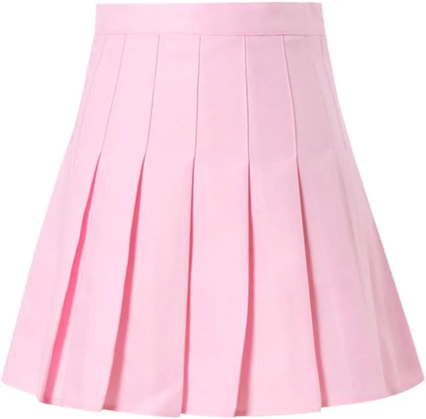 Hoop Skirt Steel Waist Mini Skirt High Fashion Pleated Waist Women's Casual Slim Skirt Tennis Skirt Silk Midi