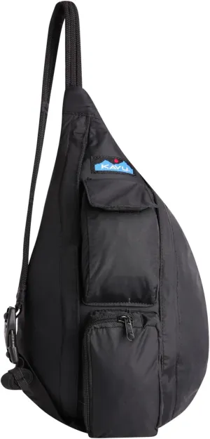KAVU Mini Rope Sack Sling Crossbody Backpack - Blackout
