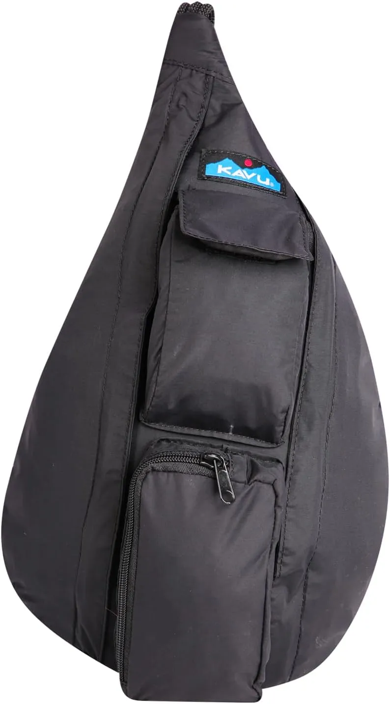KAVU Mini Rope Sack Sling Crossbody Backpack - Blackout