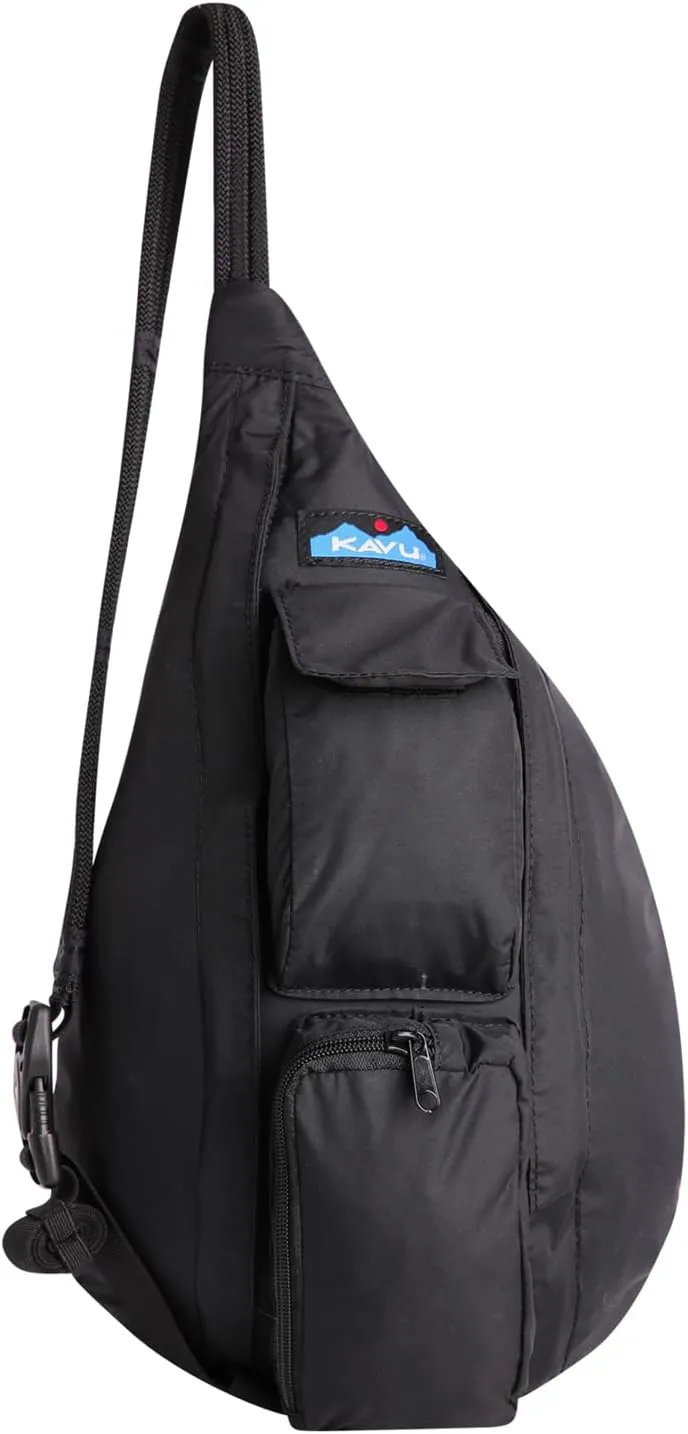 KAVU Mini Rope Sack Sling Crossbody Backpack - Blackout